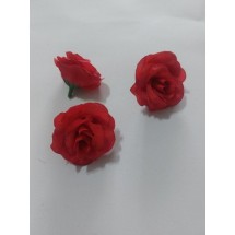 Головка розы 4,5 см цв. красный, цена за 1 шт